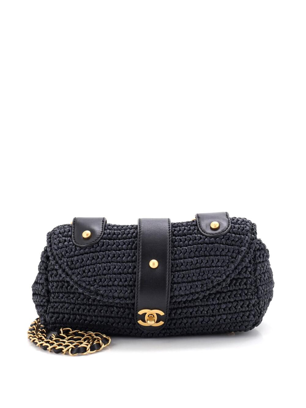 Chanel Cc Flap Bag Woven Raffia Small #338788C26B